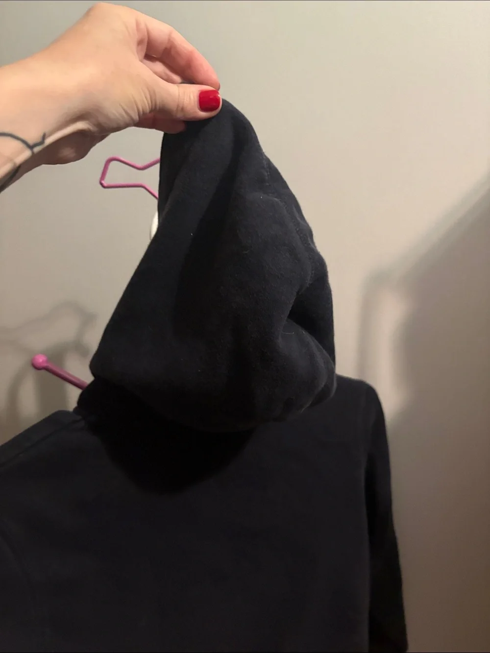 GAP Navy Zip-Up Hoodie with Orange Logo